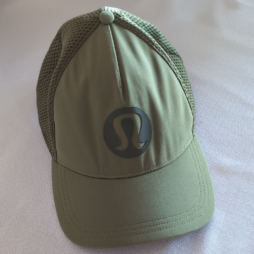 lululemon athletica Olive Green Mesh Back Baseball Cap
